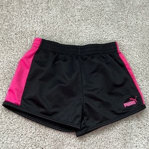 Girls Puma shorts, black & pink ❌SOLD❌